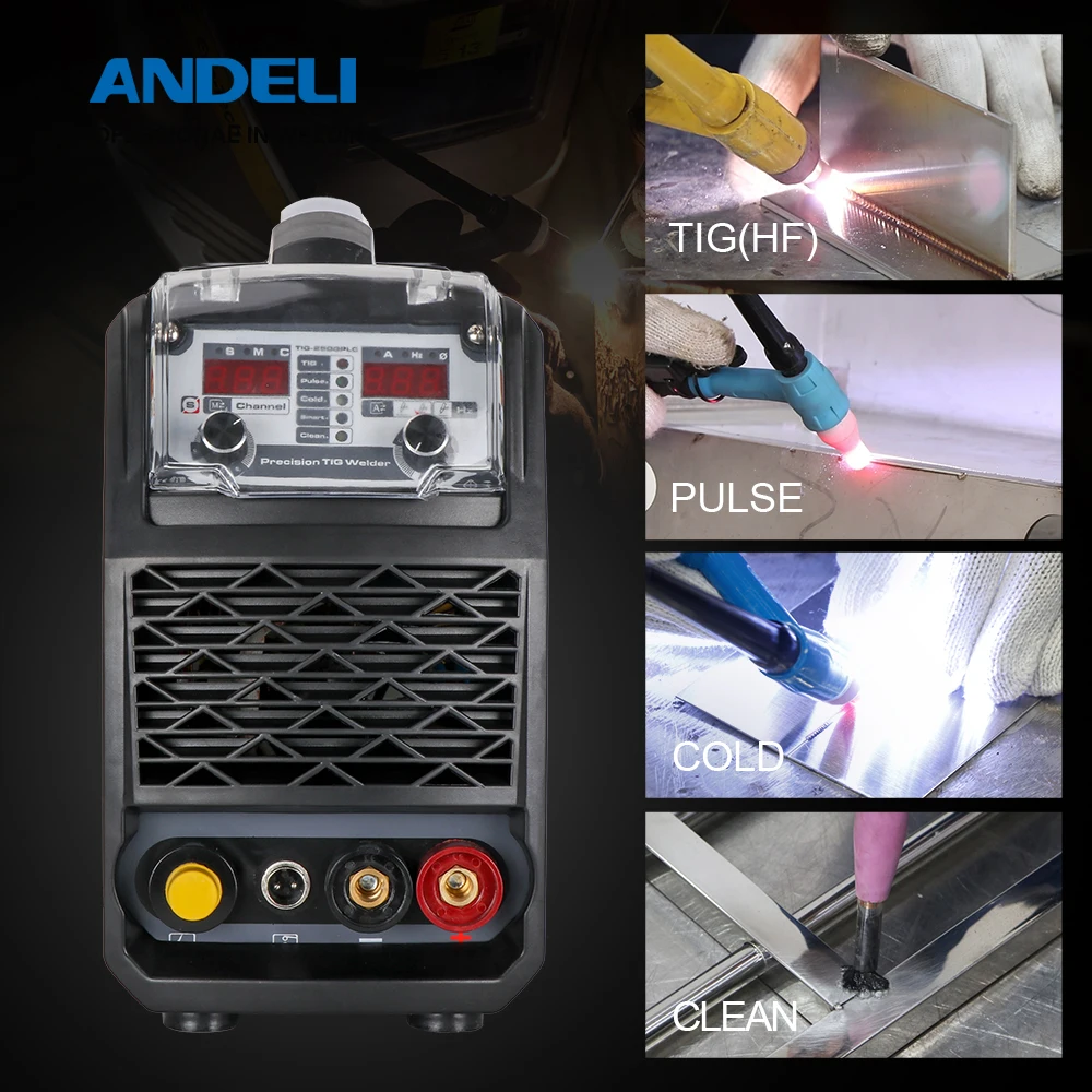 ANDELI TIG 250GPLC 110В/220В TIG/холодный/импульсный/чистый многофункциональный сварочный
