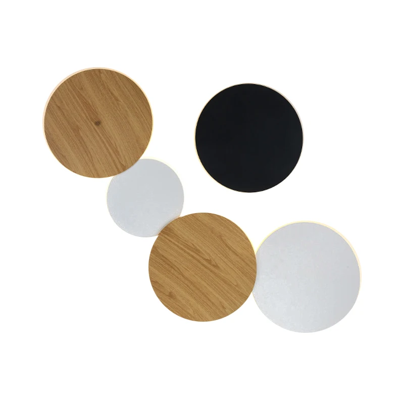 Современный Креативный светодиодный настенный светильник Eclipse фоновая круглая