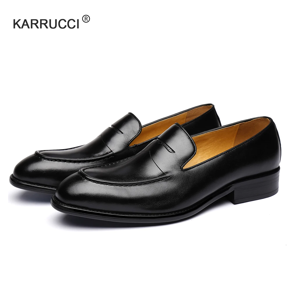 KARUCCI/роскошные мужские лоферы с двойным ремешком из натуральной кожи Цвет