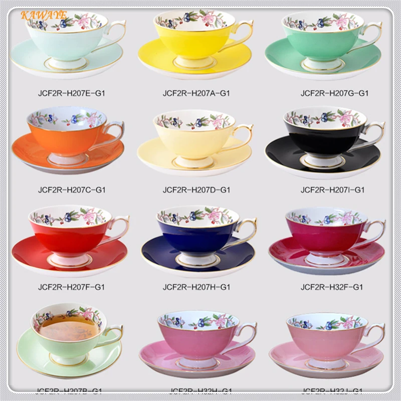 1 шт. креативная элегантная кофейная чайная чашка из костяного фарфора и блюдца