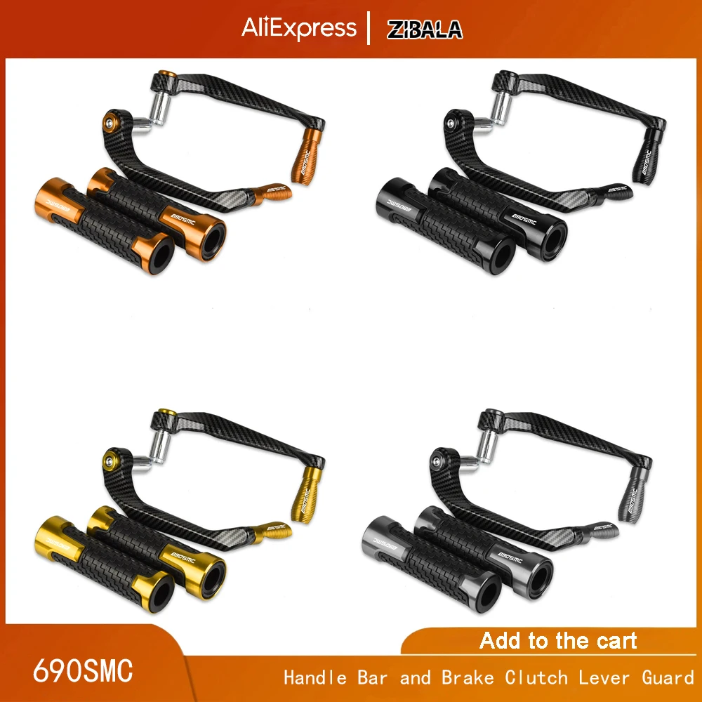 

For 690SMC 690 SMC 2008-2013 7/8 22MM Motorcycle Aluminum Handlebar Grips Handle Bar and Brake Clutch Lever Guard Protection