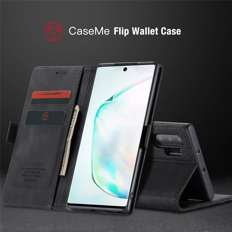 Note10 чехол для samsung Galaxy Note 10 Plus кожаный чехол держатель для карт книжка откидная крышка для Galaxy samsung Note 10 Pro кошелек Чехол