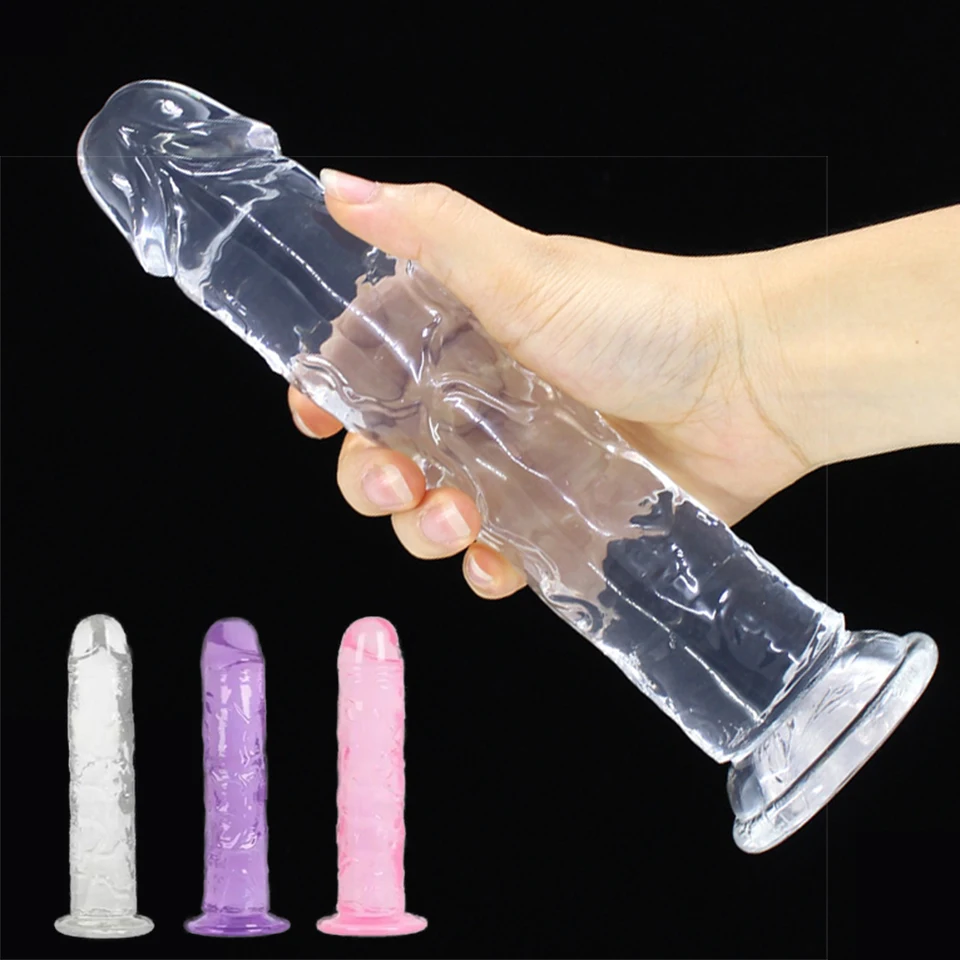 Мягкий реалистичный фаллоимитатор с сильной присоской эротический большой