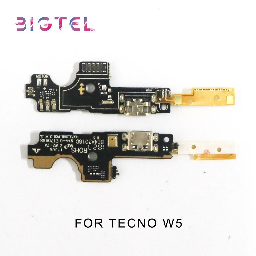 

5 Pcs/Lot 100% Test For Tecno W4 W5 USB Charging Port Connector Board Parts Dock Flex Cable Microphone Mic
