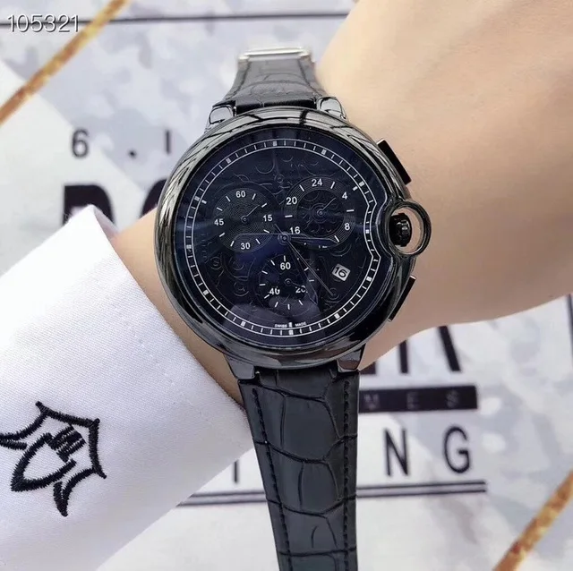 Новые Роскошные автоматические часы с большим маховиком 6 pin многофункциональные