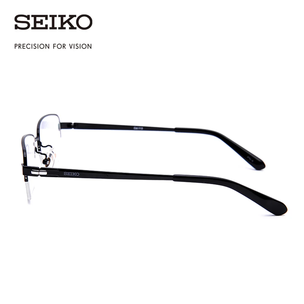 SEIKO оптическая оправа для очков мужские титановые Полуободковые Рецептурные