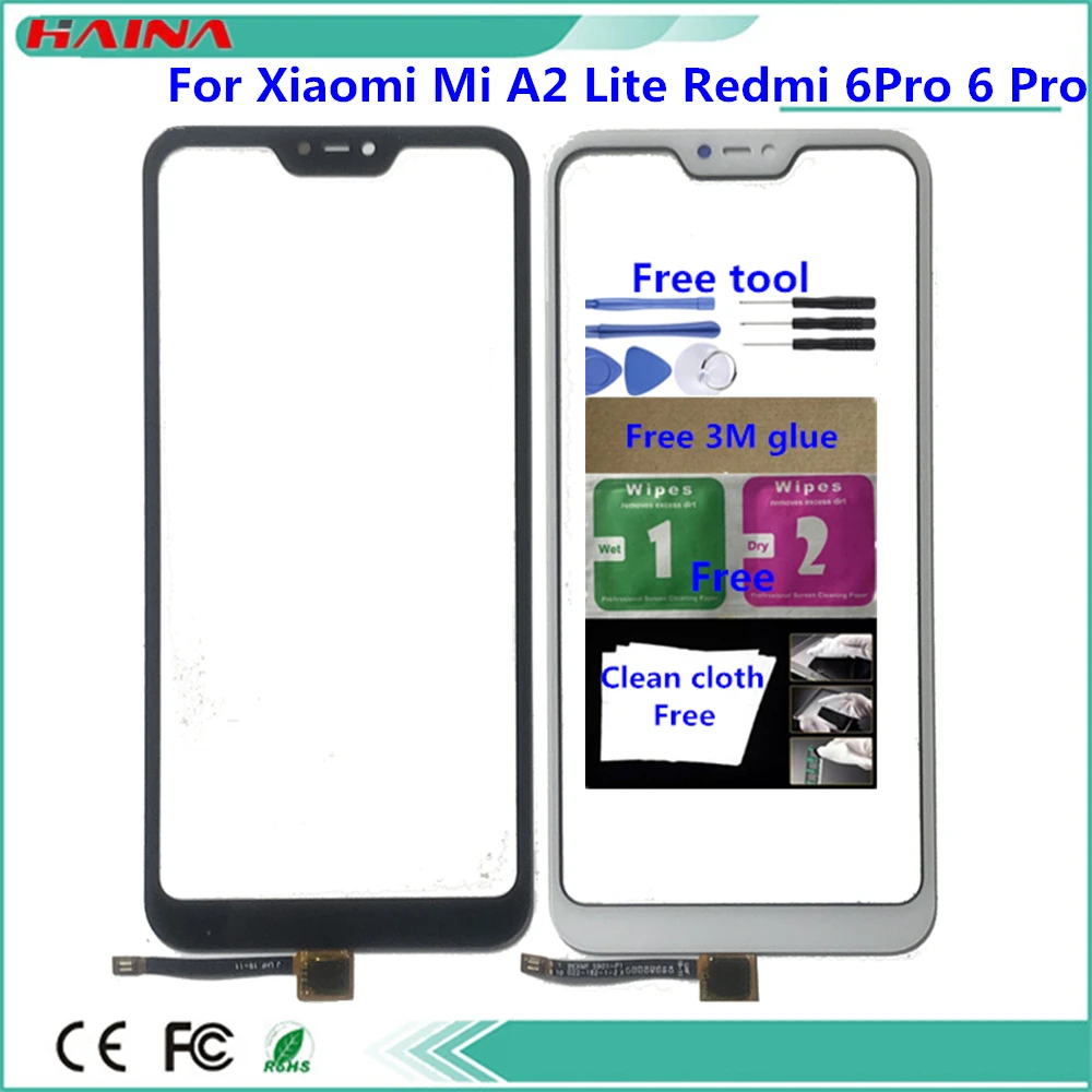 5 84 дюймовый телефон для Xiaomi Mi A2 Lite Redmi 6Pro 6 Pro сенсорный экран сенсорная Стеклянная