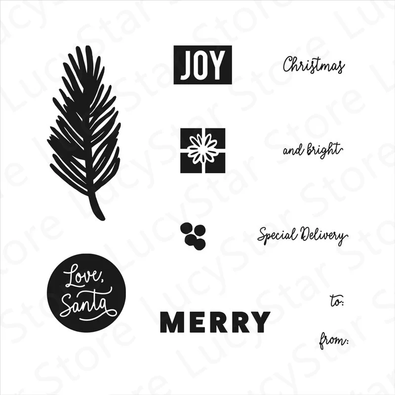 

Artistic Font Pattern Clear Stamp and Metal Cutting Dies Sets For Decoration Making Greeting Card Scrapbooking 2021 New Arrived