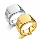 Bxzyrt, гладкое мужское кольцо с черными камнями, модная индивидуальная вывеска, кольцо из нержавеющей стали для женщин и мужчин, ювелирные изделия Вечерние