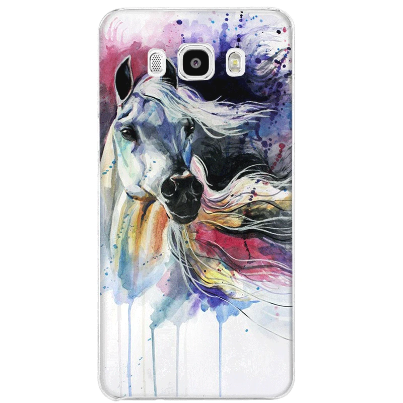 H9 Чехол для samsung Galaxy M10 M20 M30 M40 S6 S7 край S8 S9 S10 S10e Plus Note 8 9 S3 S4 S5 крышка акварель Лошадь картина маслом - Цвет: H9