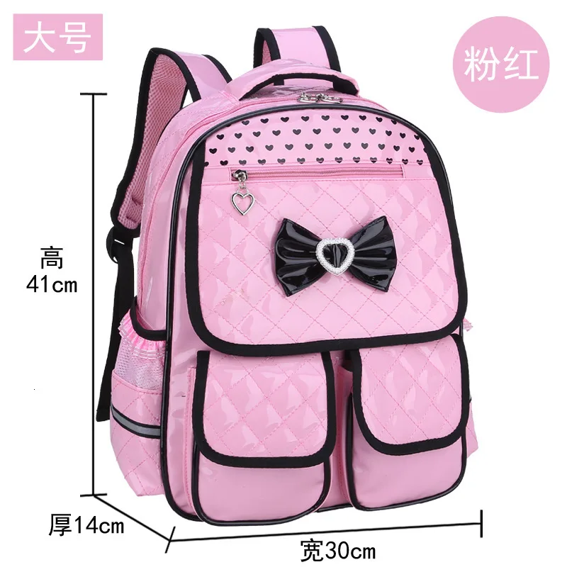 School Kids waterproof Bags Children Backpack set Girls pu leather Backpacks Schoolbags Kids princess Backpack Mochila Infantil