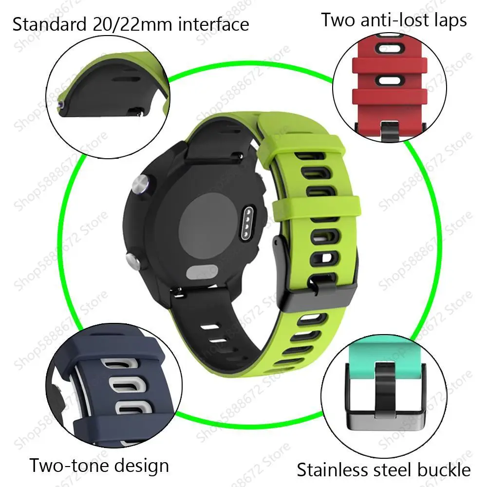 Силиконовый ремешок для Xiaomi Huami Amazfit GTR GTS2 2e браслет смарт-часов GTR3 3 Pro/GTR 47 мм 20 22 |