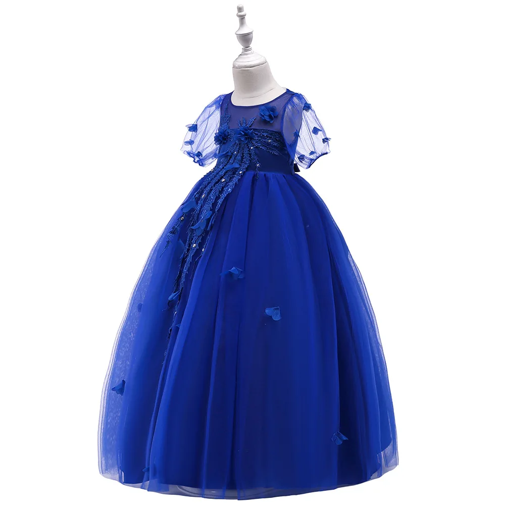 Детские платья для девочек летнее платье принцессы с цветочным рисунком
