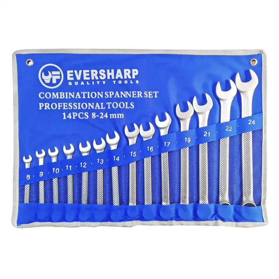 Трещоточный ключ 14 шт./лот 8 мм 24 комбинированный гаечный Набор Профессиональный