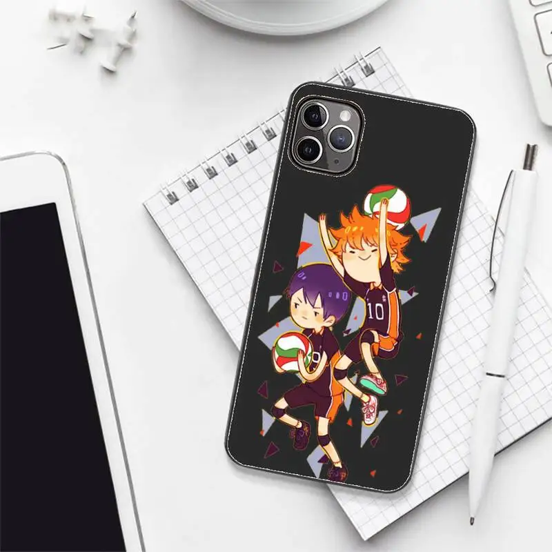 

Cute Japan Anime Oya Haikyuu Phone Case for iPhone 7 8 11 12 Pro X XS XR Samsung A S Note 9 10 21S 71 Plus pro Max funda