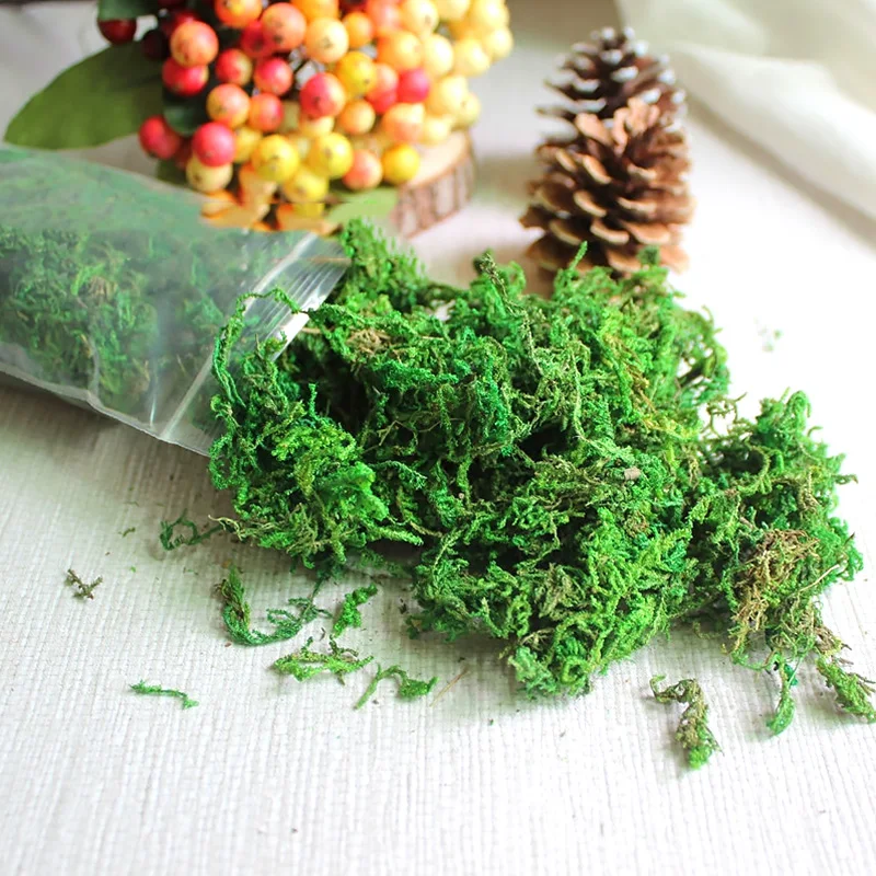 

20g/50g/100g Artificial Moss Simulation Fake Green Plants Moss Home Decorative Wall DIY Micro Landscape Accessories Decorations