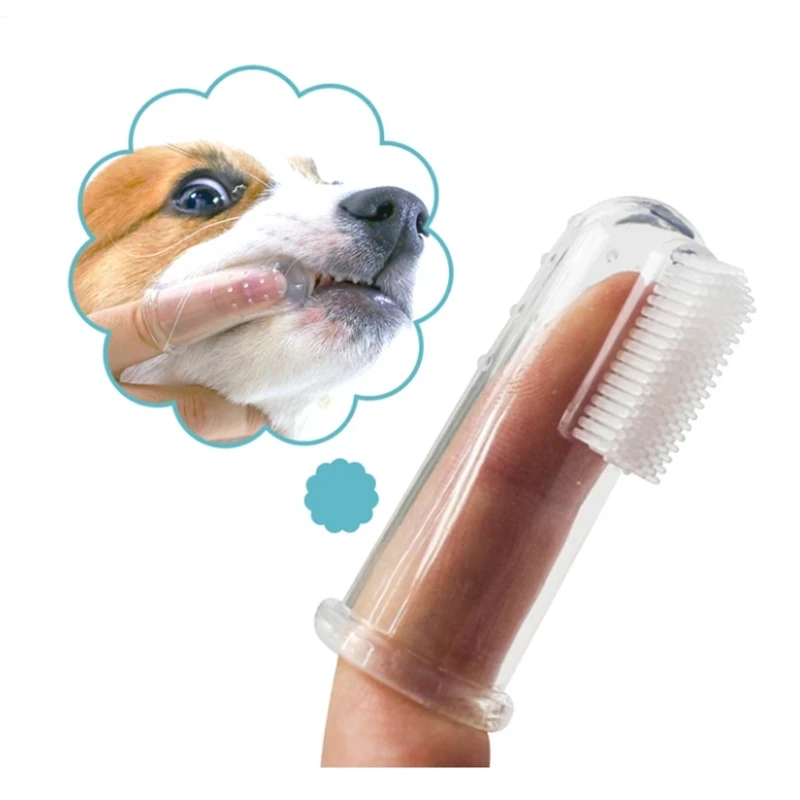 

Pet Toothbrush, Silicone Super Soft Plush Finger Brush, Used for Dental Care, Tartar, Dog, Cat, Pet Cleaning Products