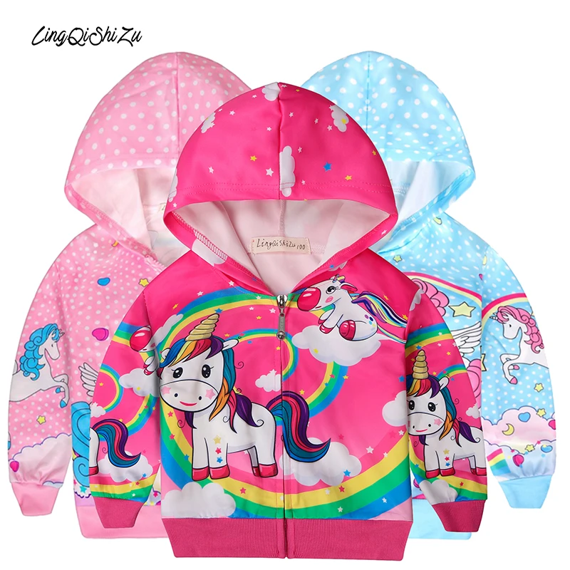 Новинка 2020 года Детская куртка с единорогом Эльзой для маленьких девочек Верхняя