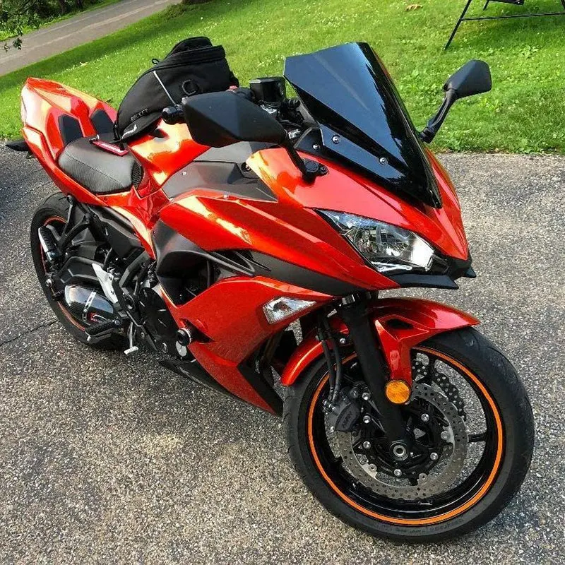 Ветровое стекло WindSn двойные пузырьки фотосессия для Kawasaki Ninja 650 2017-2019 аксессуары