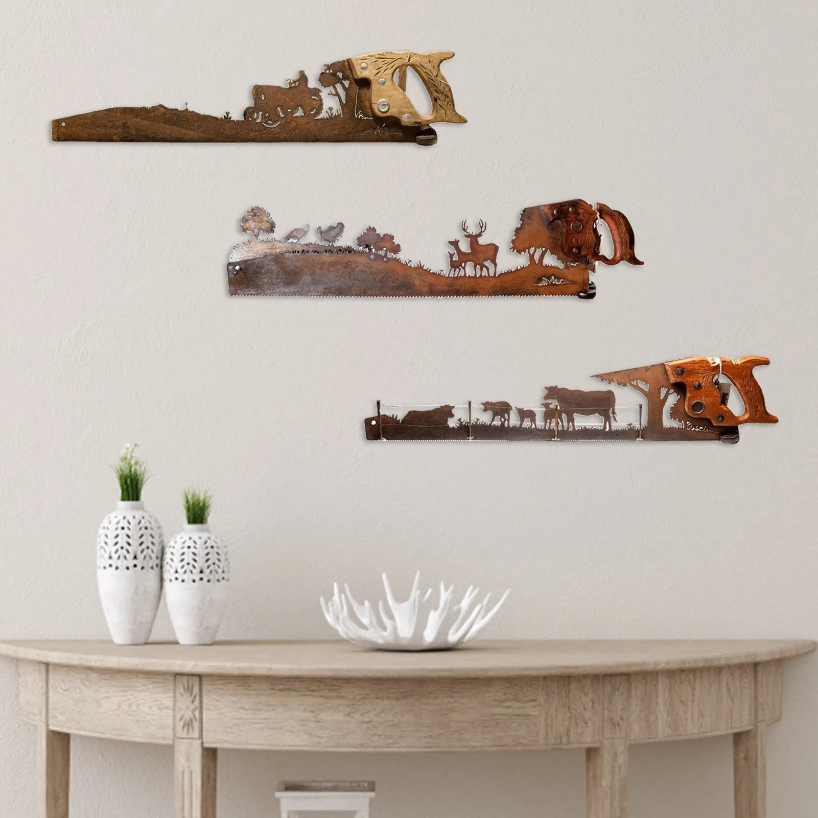 

Metal Art Tree Wall Decor Cut Hand Saw Metal Art Wall Art Decor Hand Cut Hand Saw Father's Day Unique Gift for Man Dropshipping