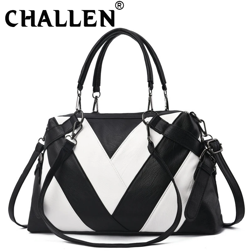 Модная качественная женская сумка тоут из мягкой искусственной кожи