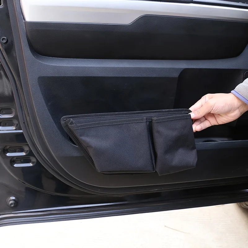 

For Toyota Tundra 2014-21 Neoprene Black Car Sundries Box Door storage box Rear Under the air outlet Storage Box Car Accessories