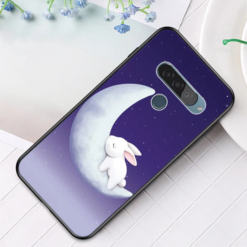 

Lovely Rabbit Cartoon For LG K22 K71 K61 K51S K41S K30 K20 2019 Q60 V60 V50S V50 V40 V35 V30S V30 G8 G8S G8X ThinQ Phone Case