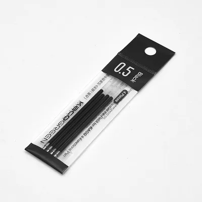 Black refills Xiaomi Mijia KACO, 4 в 1, многофункциональная ручка, 0,5 мм, черный, синий, красный, сменный механический карандаш, японские чернила, для офиса, школы - Цвет: Black refills