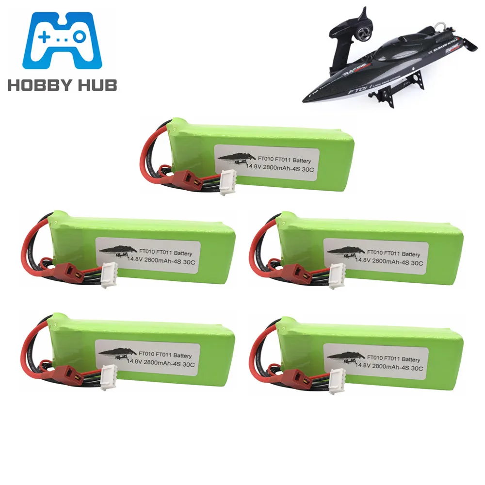 Аккумулятор Lipo 14 8 в 2800 мА · ч 4s 30C для радиоуправляемых лодок и вертолетов FT010 FT011