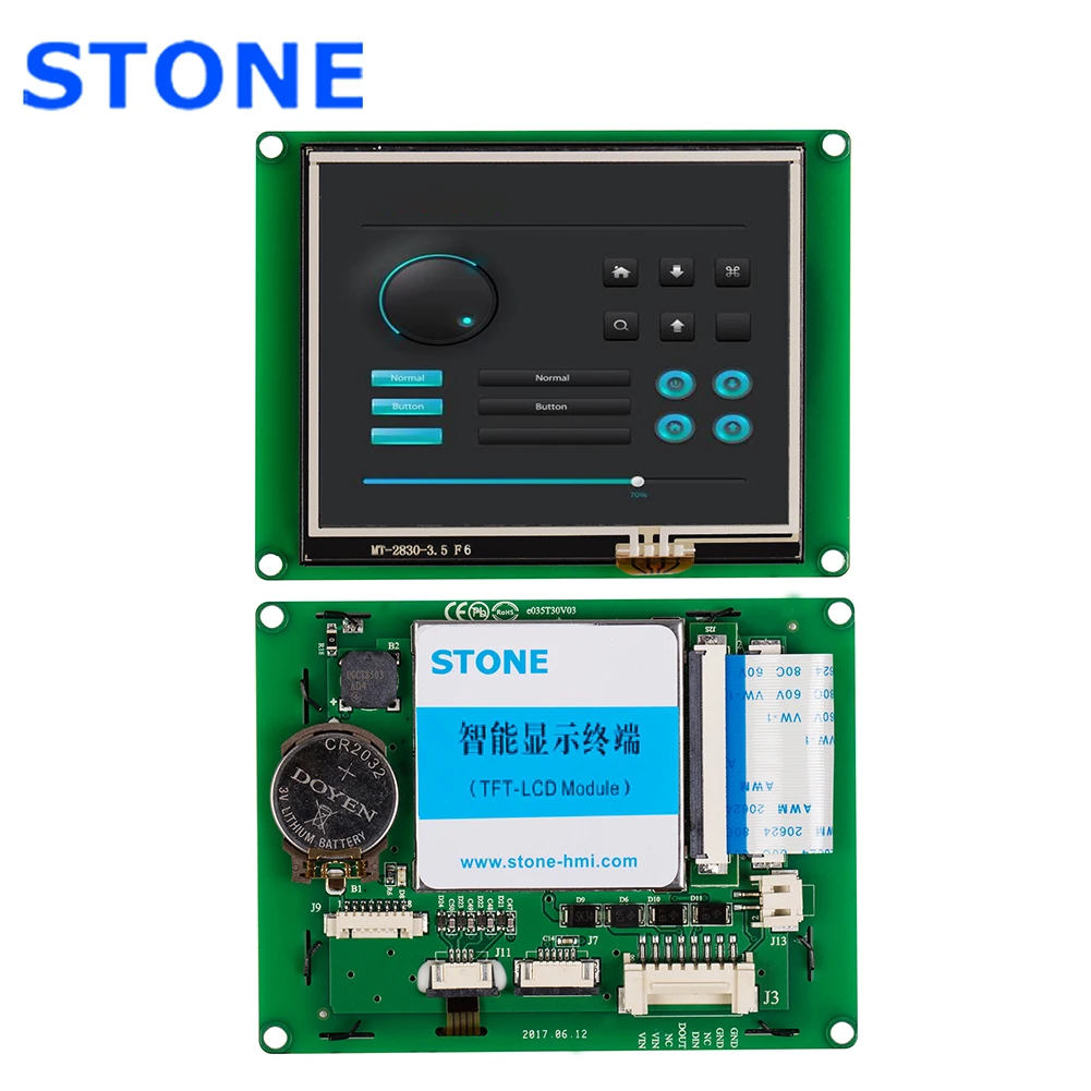 STONE Resistive Touch Panel 3.5 LCD TFT Module With RS232/RS485/TTL/USB Interface