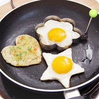 heart shape stainless steel fried egg mold pancake bread fruit vegetable shape decoration kitchen accessories kitchen gadgets