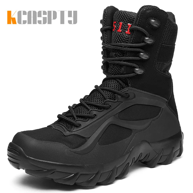 

Size 39~48 Autumn Military Boots Outdoor Male Hiking Boots Men Special Force Desert Tactical Combat Work Boots Men Ankle Boots
