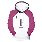 Аниме Haikyuu Косплей Shiratorizawa Академия волейбол клуб Ushijima Wakatoshi Tendo Satori унисекс 3D мужскиеженские толстовки