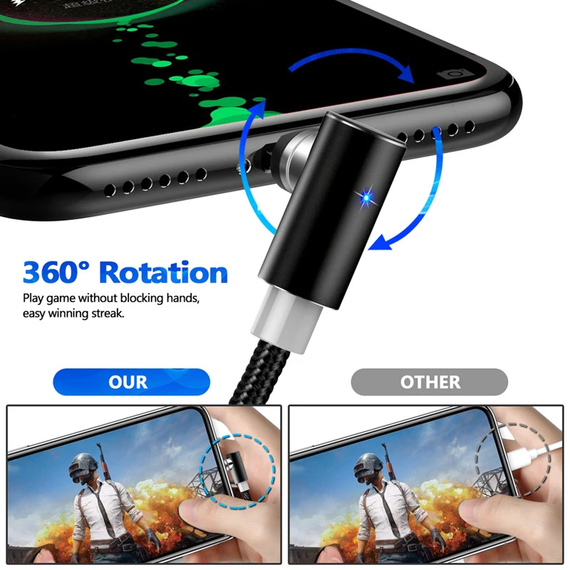 Магнитный кабель BaySerry Micro usb Type C для быстрой зарядки Type-C USB зарядный провод iphone