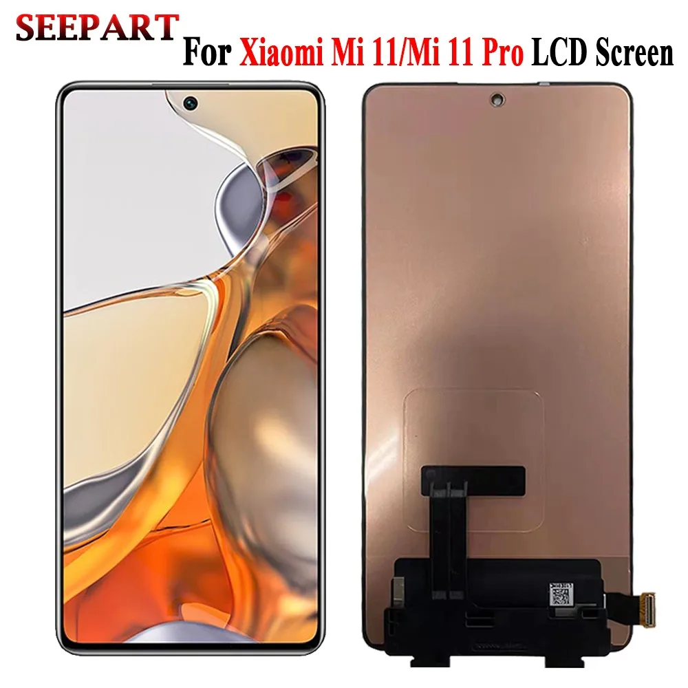 Pantalla LCD de 6,67 pulgadas para Xiaomi 11T/11T Pro, montaje de digitalizador con pantalla t&aacute;ctil, piezas de repuesto, nuevo-0