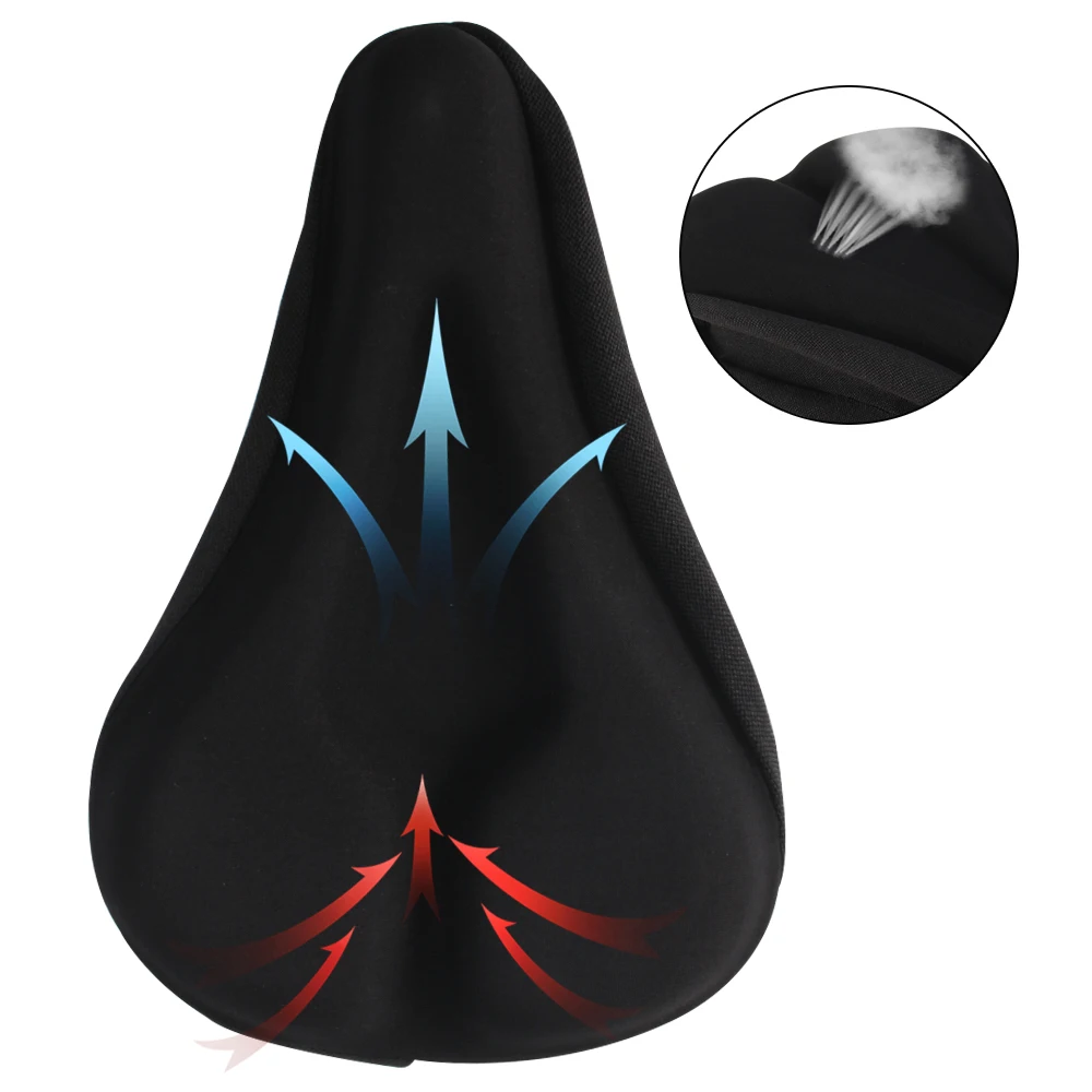 

Road Bike Comfort Gel Pad Comfy Cushion Saddle Seat Cover Bicycle Cycle BMX Fietskussenhoes Zwart
