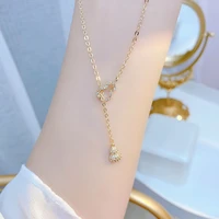 korean exquisite gourd necklaces style minimalist hollow out fashion trend luxury glamour sweet necklaces accessories jewelry