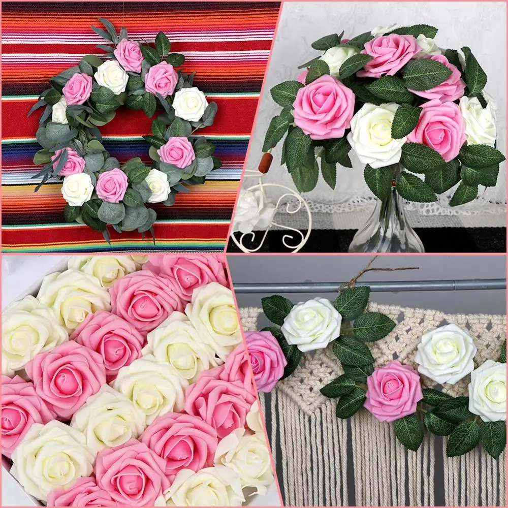 OurWarm 30 шт. 5 см Разноцветные Искусственные из ПЭ розовые цветы для свадебного