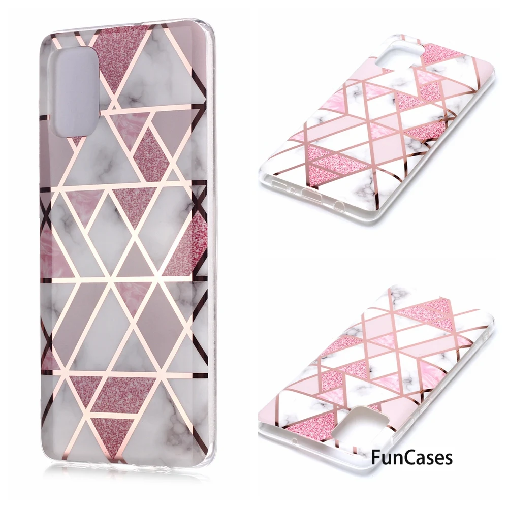 Пластиковые чехлы для брони Samsung A71 Алмазный полуобернутый Чехол Мягкий