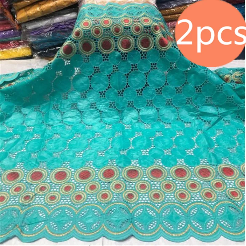 2 шт. Африканский Базен riche ткань хорошее качество брод Последняя мода хлопок