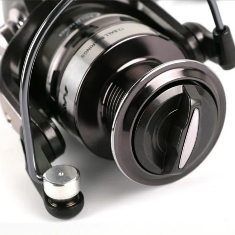5 5: 1 Рыболовная катушка все металлические для спиннинга Нержавеющая сталь ручка
