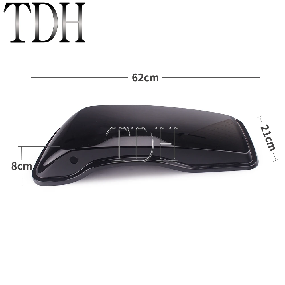 

Motorcycle Black Hard Saddlebag Lids For Harley Touring Road King Electra Street Glide Ultra Classic FLT FLHR FLTR FLHX 14-20