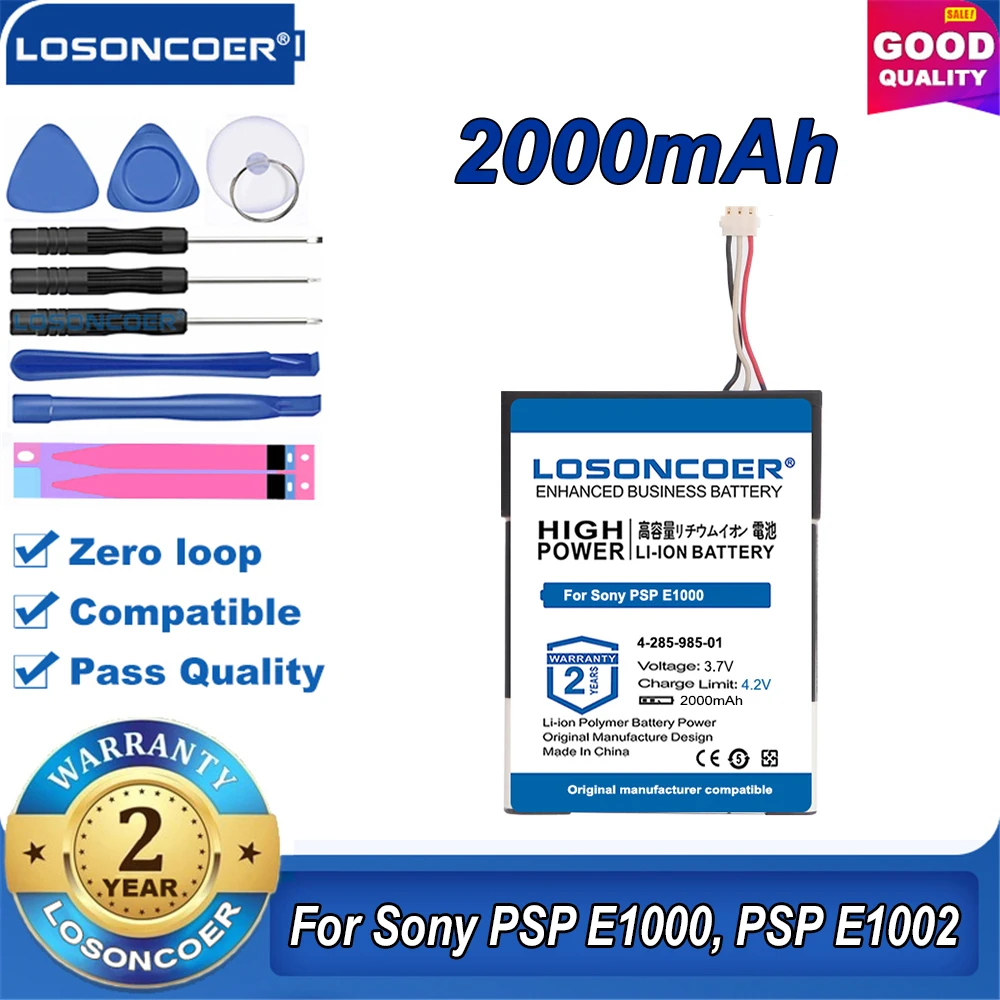 Новые поступления 2000mAh батарея 4 285 985 01 SP70C для Sony PSP E1000 E1002 E1004 E1008 портативный