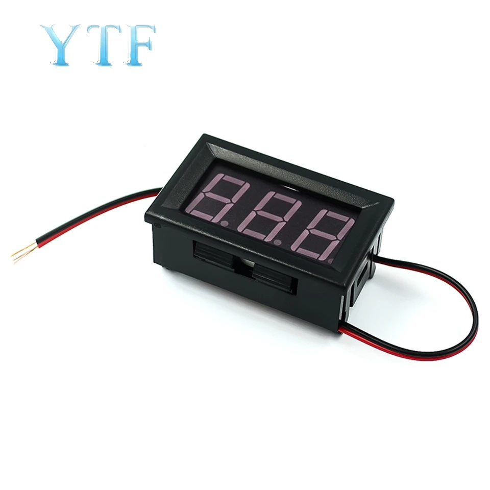 Провод DC Вольтметр DVM 0 56 дюймовый светодиодный Полярный защитный DC4.5V