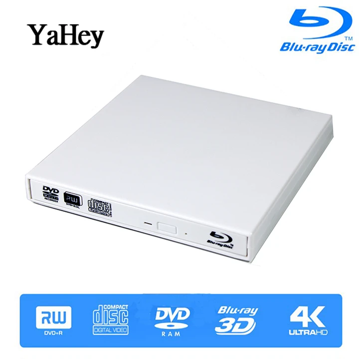 Внешний BluRay DVD привод горелки USB2.0 файлы для CD/DVD+/-RW Блю-Рей проигрыватель для Mac MacBook Pro ноутбуки Linux ОС Windows 7/8/10