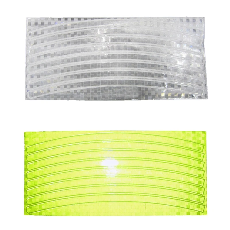 Флуоресцентный отражатель для велосипеда 2 шт. Светоотражающая наклейка на обод