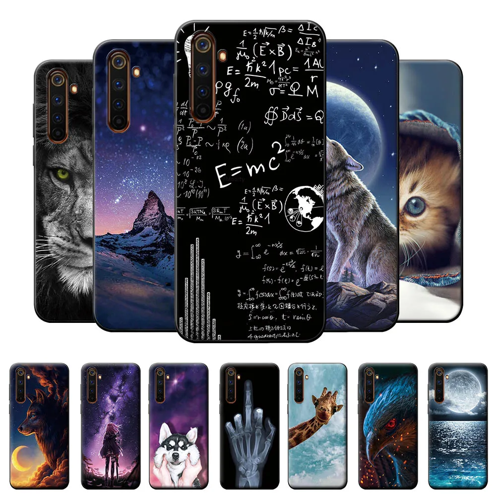 Чехол для Realme 6 чехол 6i ТПУ Мягкий силикон телефона OPPO 6Pro | Мобильные телефоны и
