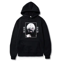 tokyo ghoul ken kaneki japan anime printed winter fleece hoodies hip hop harajuku pullover casual sweatshirts warm streetwear