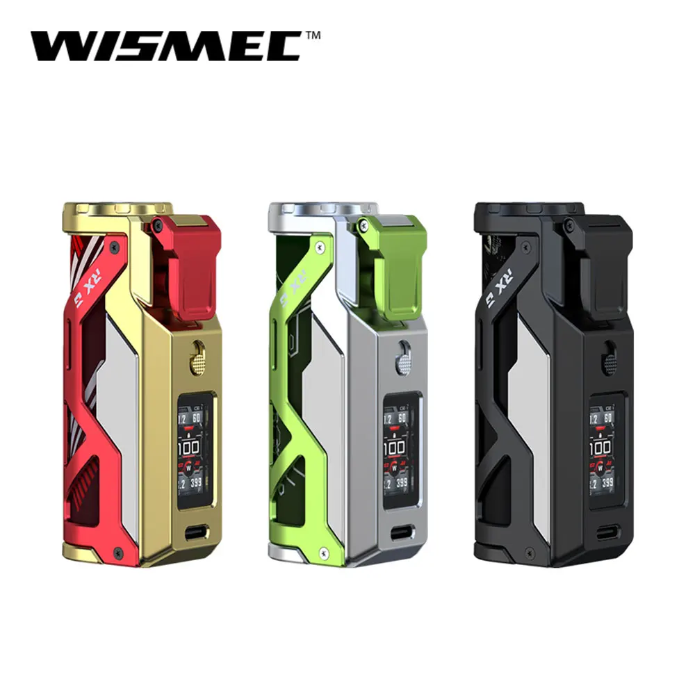

Оригинальный бокс-мод Wismec Reuleaux RX G 100 Вт для комплекта Wismec Reuleaux RX G, внешний аккумулятор 18650, электронная сигарета типа C, вейп