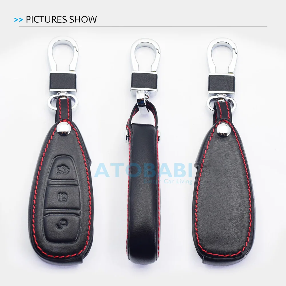 Кожаный чехол для автомобильных ключей Ford Focus 3 4 MK3 ST RS Kuga ESCAPE Ecosport Новый Fiesta